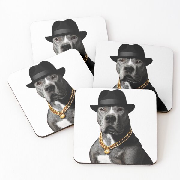 Item preview, The Godpupfather - Gangster pitbull dog - The Pitbull Boss designed and sold by WBP Mart.