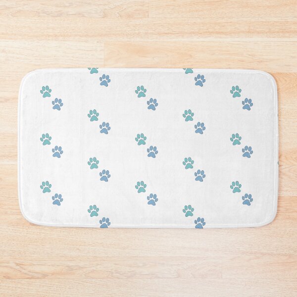 Item preview, blue dog's paws stickers designed and sold by Kiniusia.