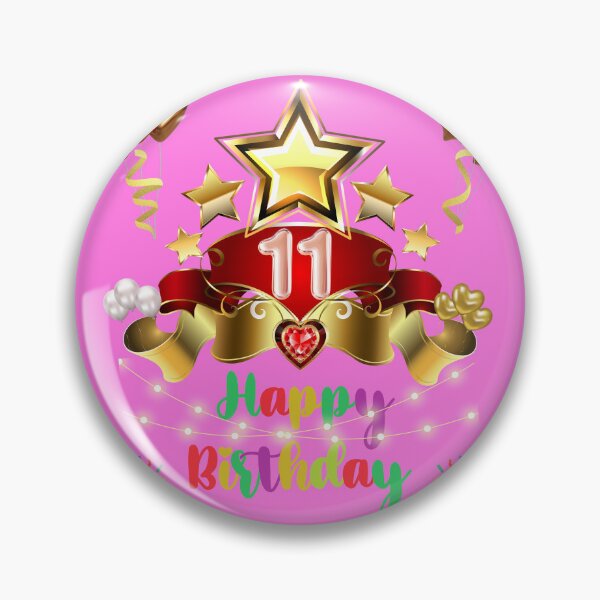 Item preview, 11 years old, Happy birthday 11 years old, (English), Children's gift, purple designed and sold by Ksmith-Style.