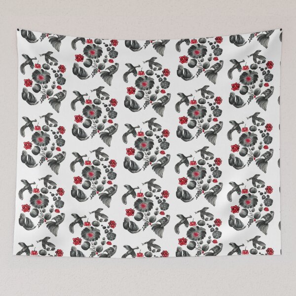 Item preview, Magic birds and flowers. Petrykivka Painting.   designed and sold by MolinelliVintag.