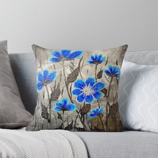 Item preview, blue flowers designed and sold by ABruseArt.