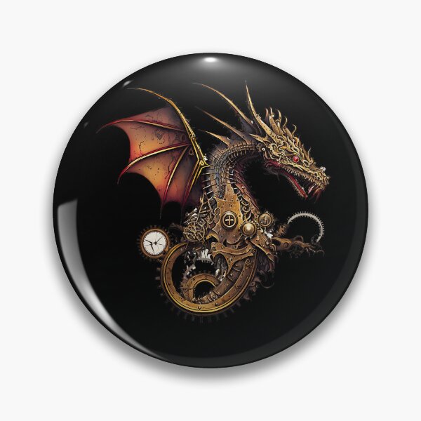 Item preview, Steampunk Dragon fantasy Illustration designed and sold by Gerald Waters.