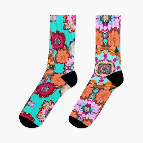 Item preview, Colorful Flower Power Pattern designed and sold by TheJadeCat.