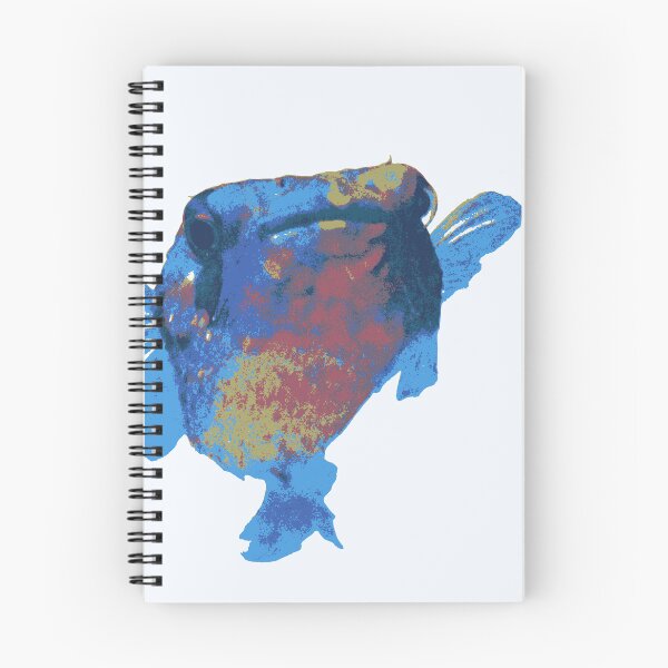 Item preview, puffer fish blue porcupinefish designed and sold by MiraNomegusta.
