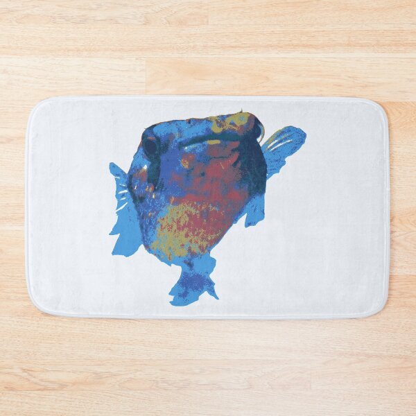 Item preview, puffer fish blue porcupinefish designed and sold by MiraNomegusta.