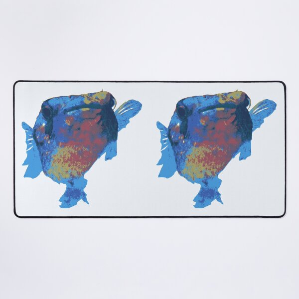 Item preview, puffer fish blue porcupinefish designed and sold by MiraNomegusta.