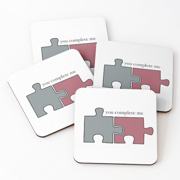 Item preview, "You Complete Me" Funny Puzzle Piece Design designed and sold by emmamarlene.