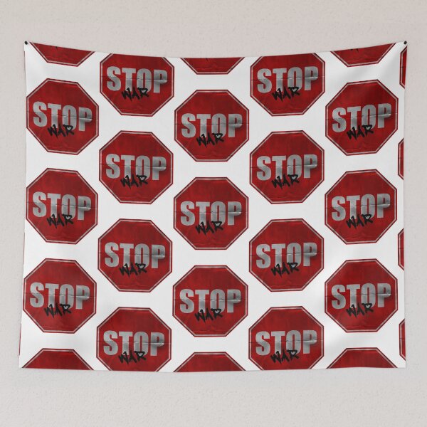 Item preview, Stop War Traffic Sign   designed and sold by ByOStass.