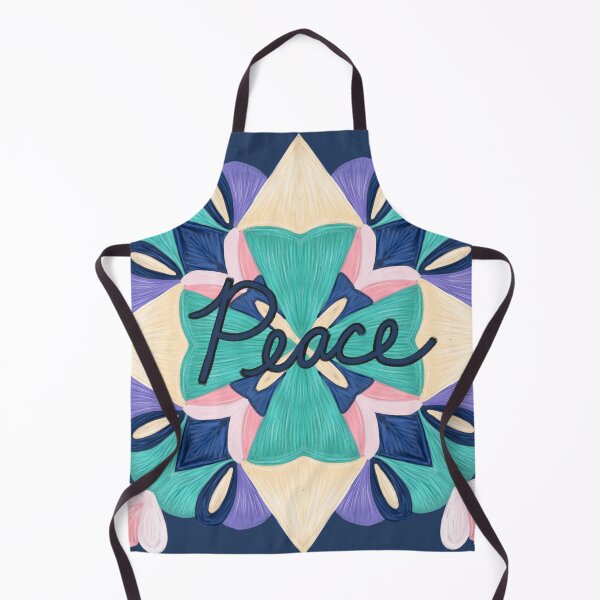 Item preview, Painterly Clover Mandala Blue Peace designed and sold by Peace502.
