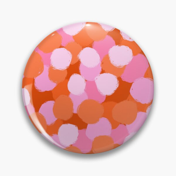 Item preview, Abstract, Pink and Orange, Paint Brush Effect Round  designed and sold by OneThreeSix.