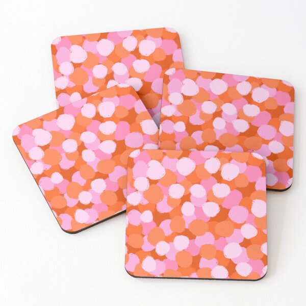 Item preview, Abstract, Pink and Orange, Paint Brush Effect Round  designed and sold by OneThreeSix.
