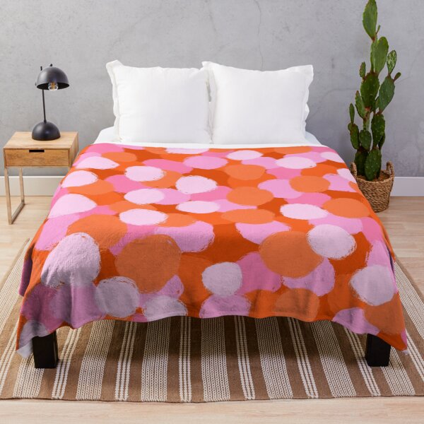 Item preview, Abstract, Pink and Orange, Paint Brush Effect Round  designed and sold by OneThreeSix.