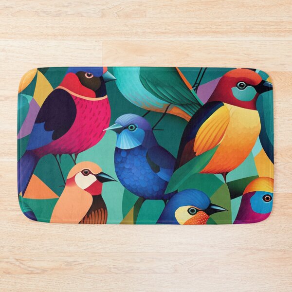 Item preview, Everybirdy colorful birds pattern designed and sold by kruuger.