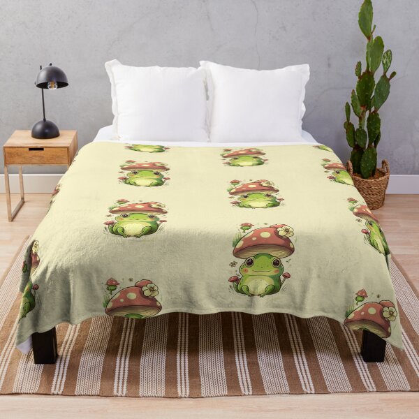 Item preview, Cute Frog with Mushroom Hat with Flower designed and sold by UniverseStelar.