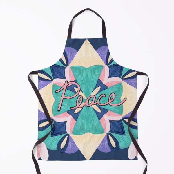 Aperçu de l'œuvre Painterly Clover Mandala Rose Paix créée et vendue par Peace502.