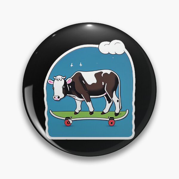 Item preview, Cow Skateboarding in the Sky designed and sold by ScenarioWeaver.
