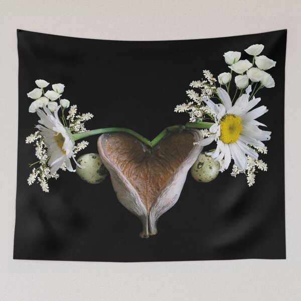 Item preview, Womb Art Flowers Uterus designed and sold by Aiko  Ota.