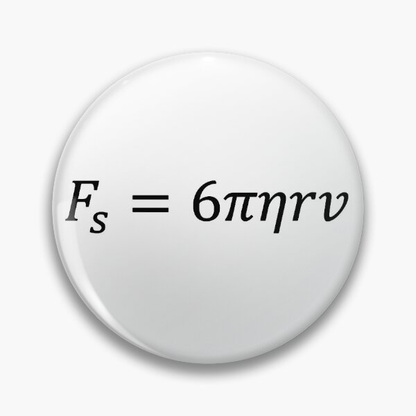 Item preview, stokes law of the drag force, fluid dynamics designed and sold by NoetherSym.