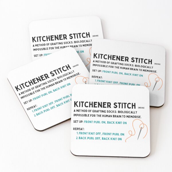 Item preview, Kitchener Stitch Guide For Knitters - Forgetful Crafter designed and sold by skeinhawkyarns.
