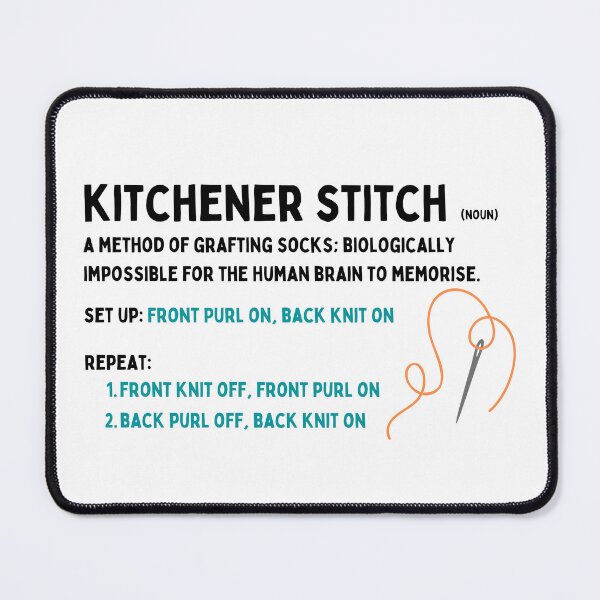 Item preview, Kitchener Stitch Guide For Knitters - Forgetful Crafter designed and sold by skeinhawkyarns.