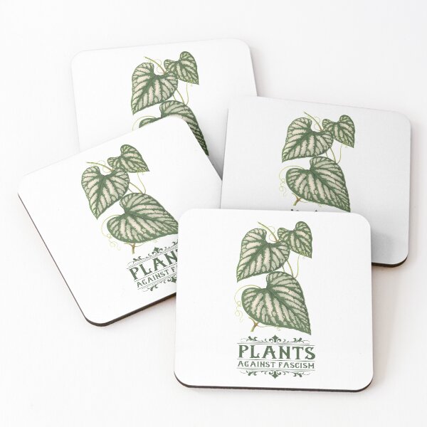 Item preview, Antifascist Plants | Colorful Artwork | Dark Green Lettering designed and sold by VintagePlantJoy.