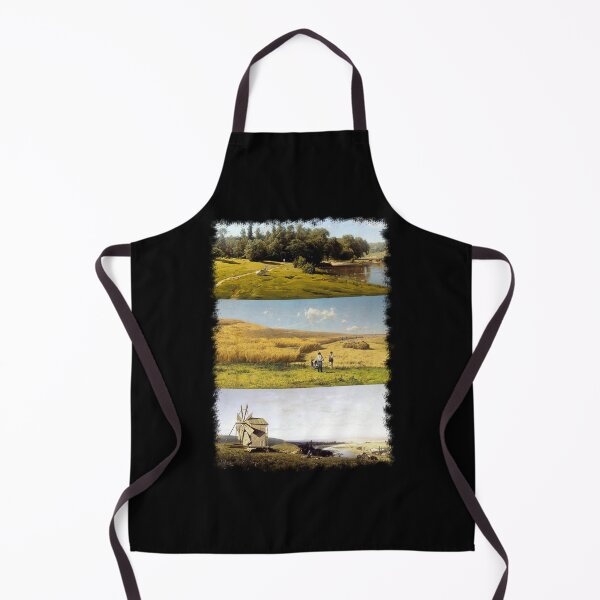 Item preview, Ukrainian Painting Landscape Fields Mill Farm designed and sold by ByOStass.