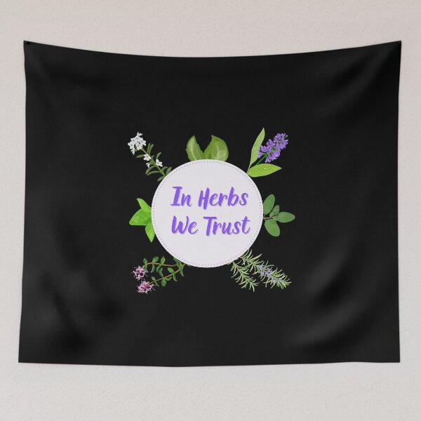 Item preview, In Herbs We Trust - design for herbalists designed and sold by Mobius Spot Collective.