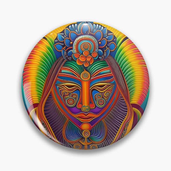 Item preview, New World Gods (9) - Mesoamerican Inspired Psychedelic Art designed and sold by TheThirdEye.