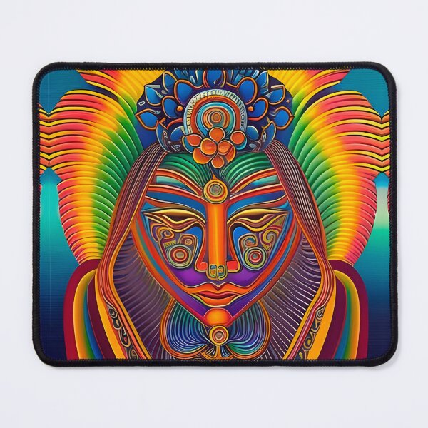 Item preview, New World Gods (9) - Mesoamerican Inspired Psychedelic Art designed and sold by TheThirdEye.