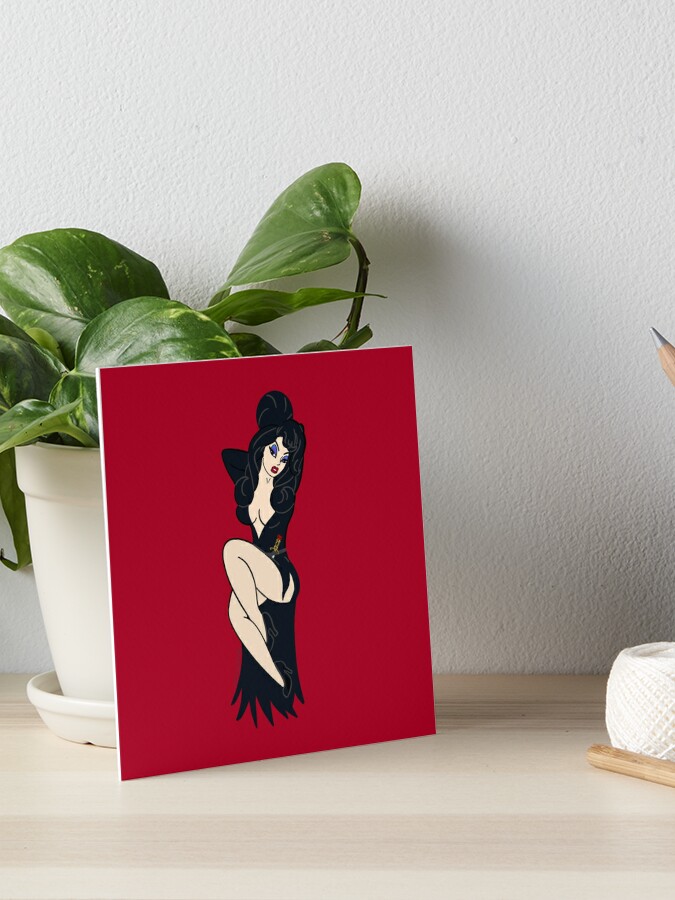 Elvira Pin Up Sticker for Sale by RooBooCo