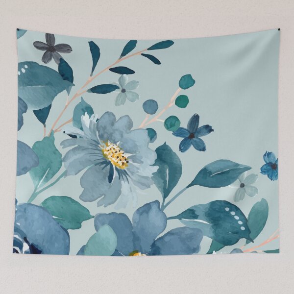 Item preview, Tropical Water Color Flowers  -Duvet designed and sold by Halcion C.