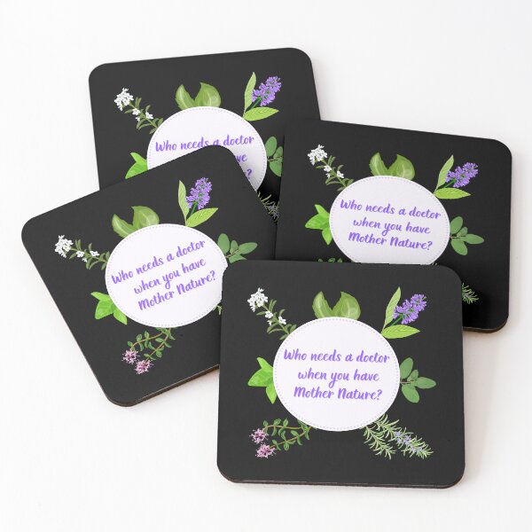 Item preview, Who Needs a Doctor when You have Mother Nature - design for herbalists designed and sold by Mobius Spot Collective.
