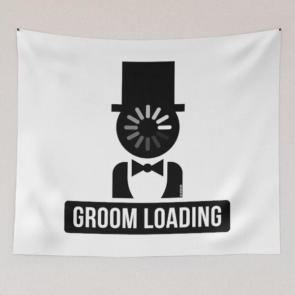 Item preview, Groom Loading (Stag Night / Bachelor Party / Black) designed and sold by MrFaulbaum.