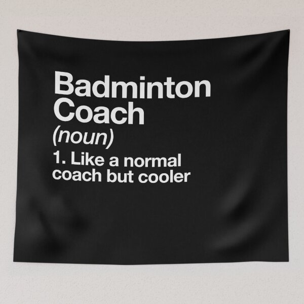 Item preview, Badminton Coach Funny Definition Trainer Gift Design designed and sold by yesqueen.