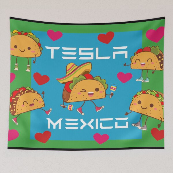 Item preview, Tesla Mexico - Cute Kawaii Tacos to Celebrate Tesla Mexico designed and sold by WigOutlet.