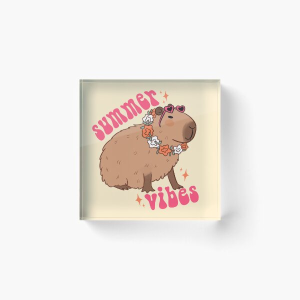 Item preview, Summer vibes cute capybara design for summer  designed and sold by Yarafantasyart.