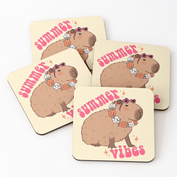 Item preview, Summer vibes cute capybara design for summer  designed and sold by Yarafantasyart.