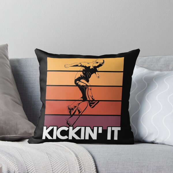Item preview, Skateboarder Kickin' It Funny Retro Skateboarding Kickflip designed and sold by MintedFresh.
