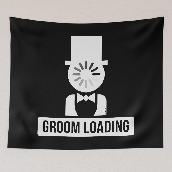Item preview, Groom Loading (Stag Night / Bachelor Party / White) designed and sold by MrFaulbaum.