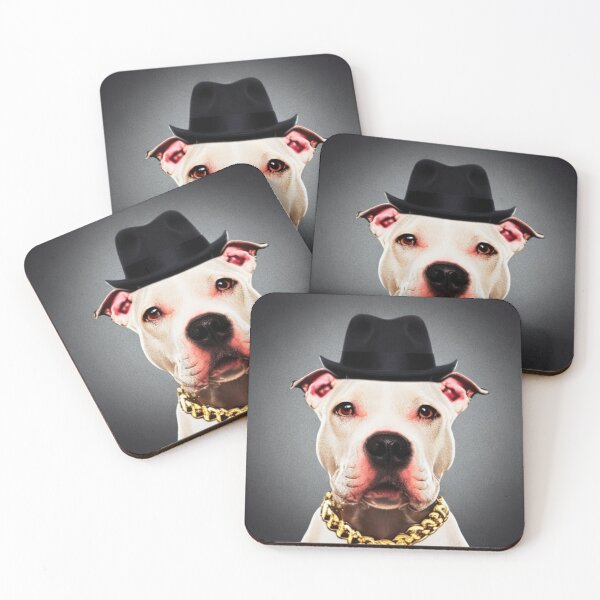 Item preview, Gangster pitbull dog - The Godpupfather - The Pitbull Boss designed and sold by WBP Mart.