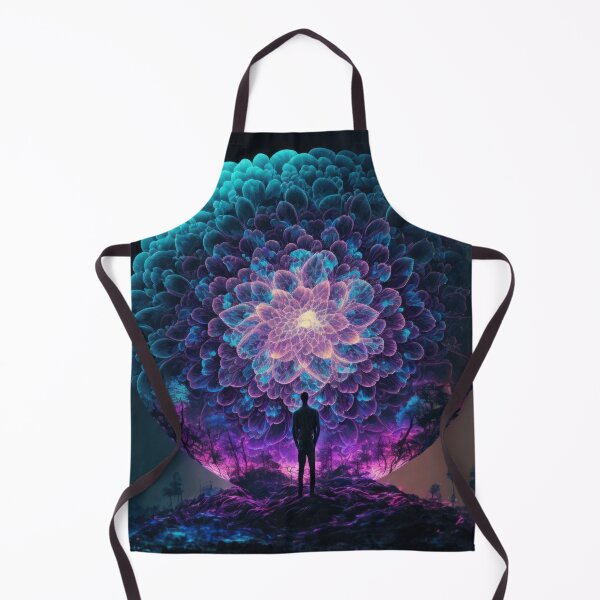 Item preview, Blue and Purple Neon Mandala Artwork designed and sold by AdamesArtStudio.