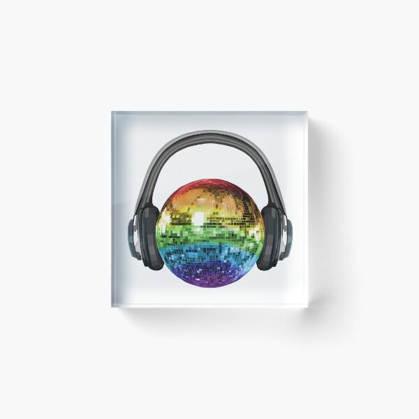 Item preview, Headphones Rainbow Disco Ball  designed and sold by Deborah Camp.