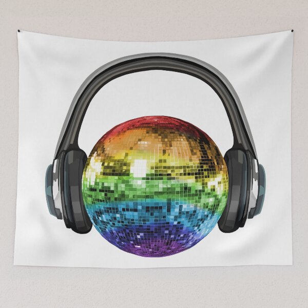 Item preview, Headphones Rainbow Disco Ball  designed and sold by Deborah Camp.