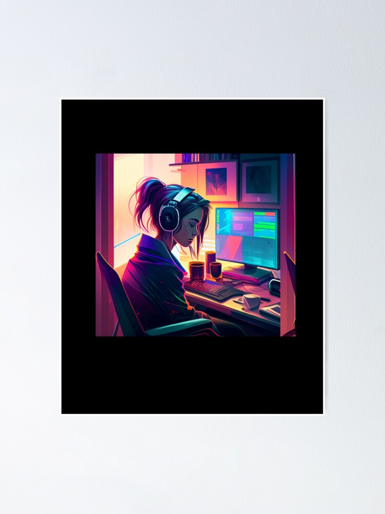 Lofi Hip hop Music - anime lofi music aesthetic Anime - Lofi Hiphop -  Posters and Art Prints