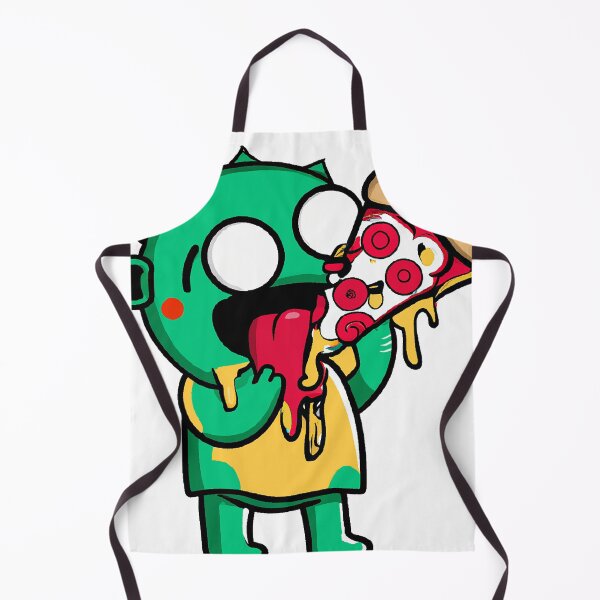 Item preview, Little Alien Eating Pizza designed and sold by BillieWonka.