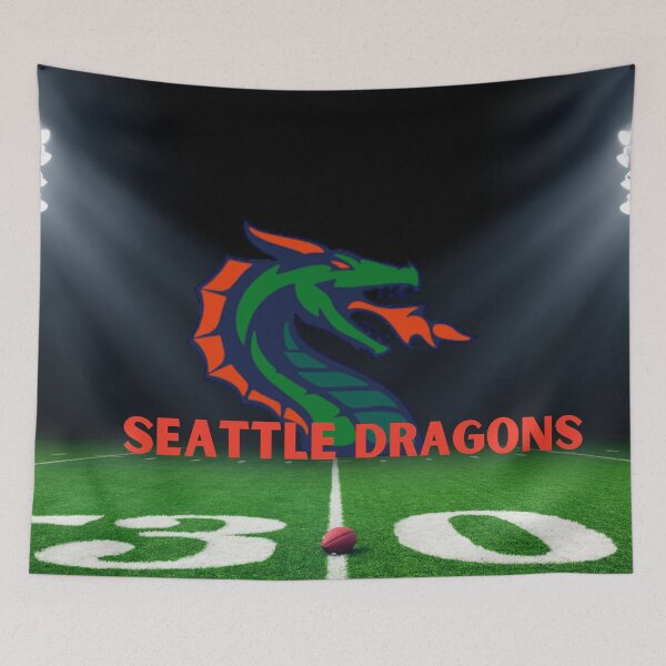 Item preview,  Seattle Dragon, XLF, nfl designed and sold by artigrow.