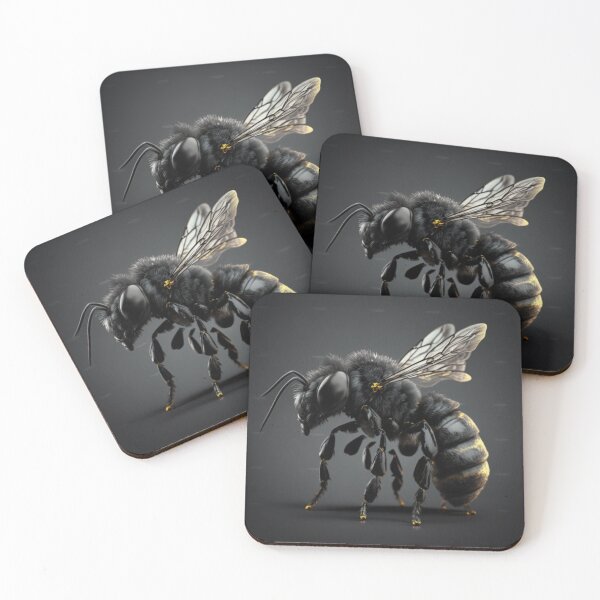 Item preview, Black bee with honey designed and sold by AllForAllPOLAND.