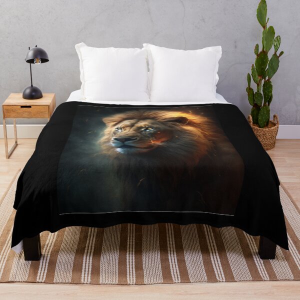 Item preview, King of the savannah: Portrait of a majestic lion designed and sold by AllForAllPOLAND.
