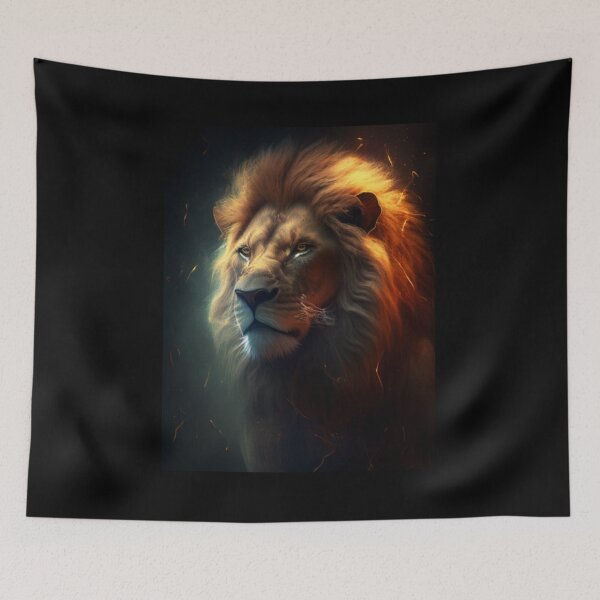 Item preview, Majestic mane: A lion's pride on display designed and sold by AllForAllPOLAND.