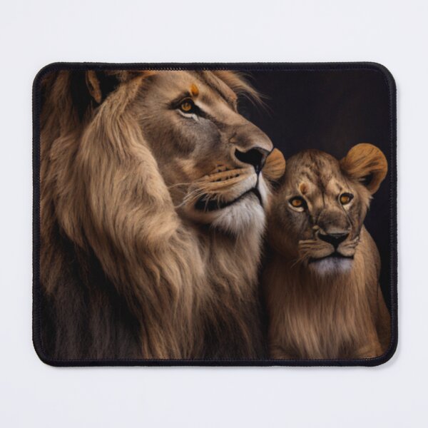 Item preview, A father's pride: A majestic lion and his cub designed and sold by AllForAllPOLAND.
